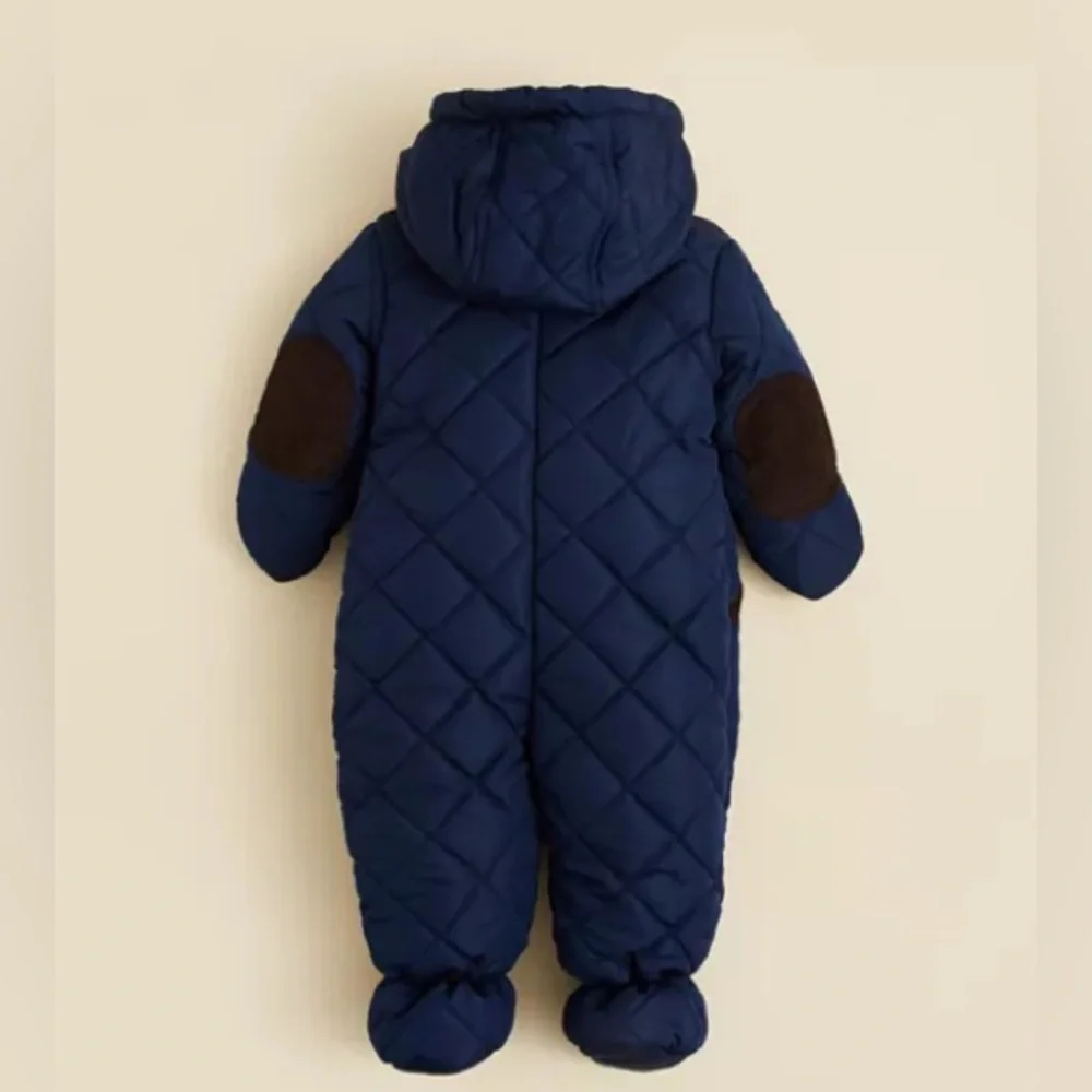 Rothschild Infant Navy Blue Quilted Bunting Snowsuit 3/6m